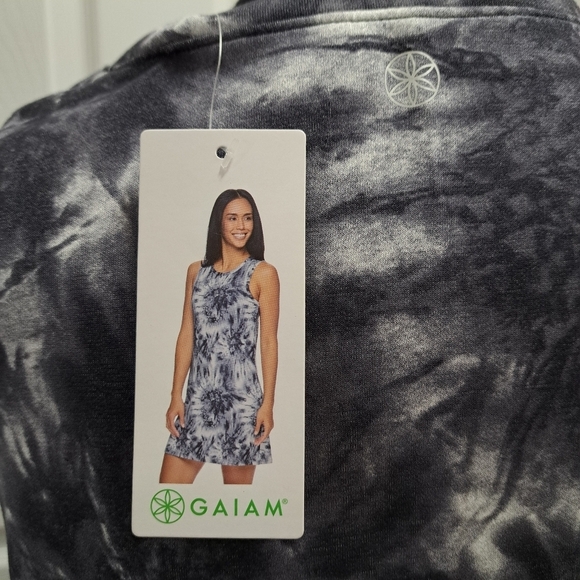 ❤️ NWT Gaiam Tie Dye Dress Tank Style Women's Various Sizes Soft Casual Grey - Picture 8 of 13